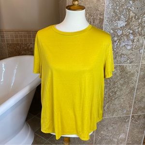 Old Navy short sleeve yellow active top size large